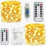 guirlande lumineuse de noël étanche télécommande 8 modes décorative