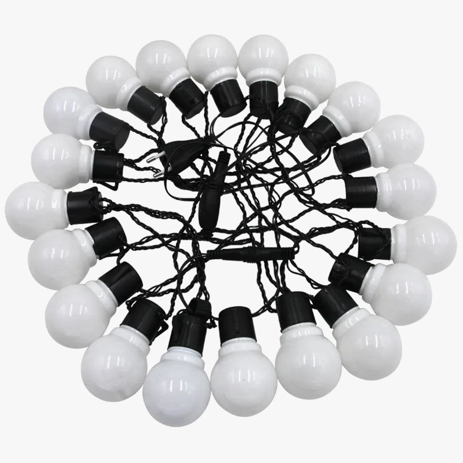 guirlande lumineuse globe 38 led féerique pour décorations extérieures