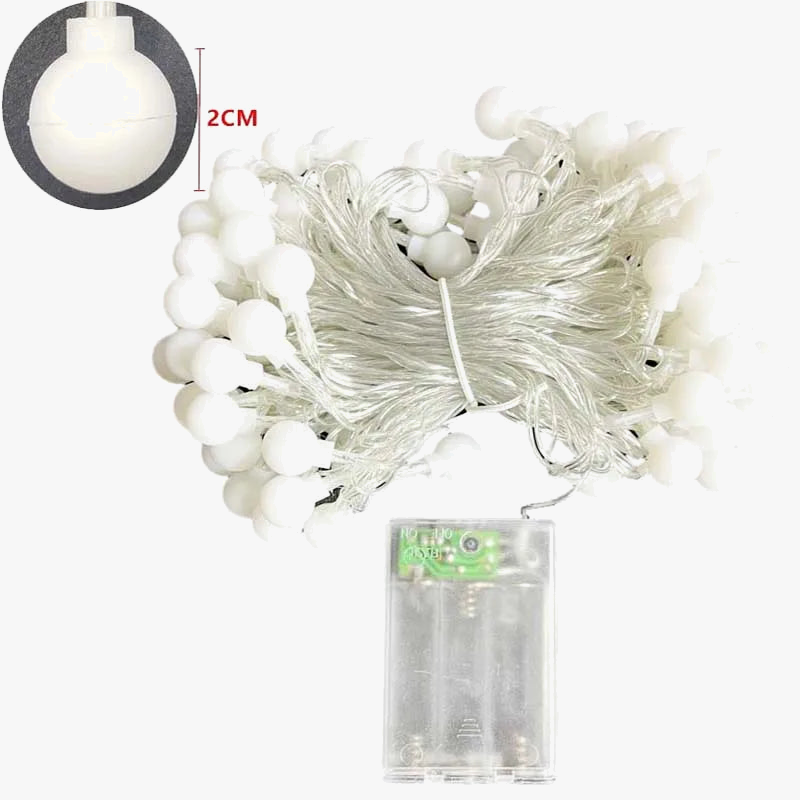 guirlande lumineuse led avec télécommande pour décoration festive extérieure