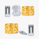guirlande lumineuse led avec télécommande pour fêtes et décorations