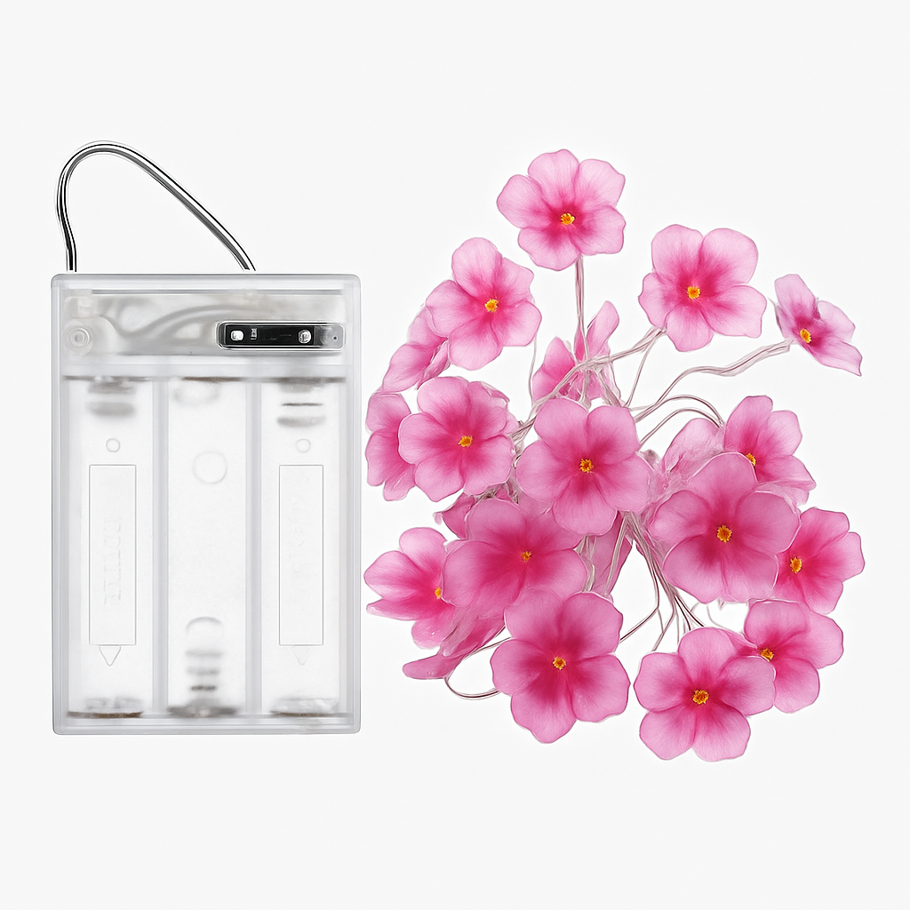 guirlande lumineuse led cerisier en fleurs pour décoration intérieure