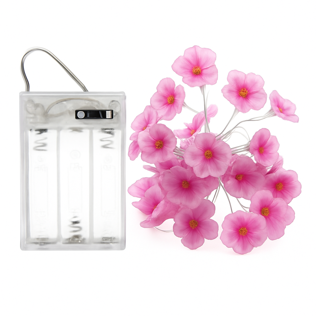 guirlande lumineuse led cerisier en fleurs pour décoration intérieure