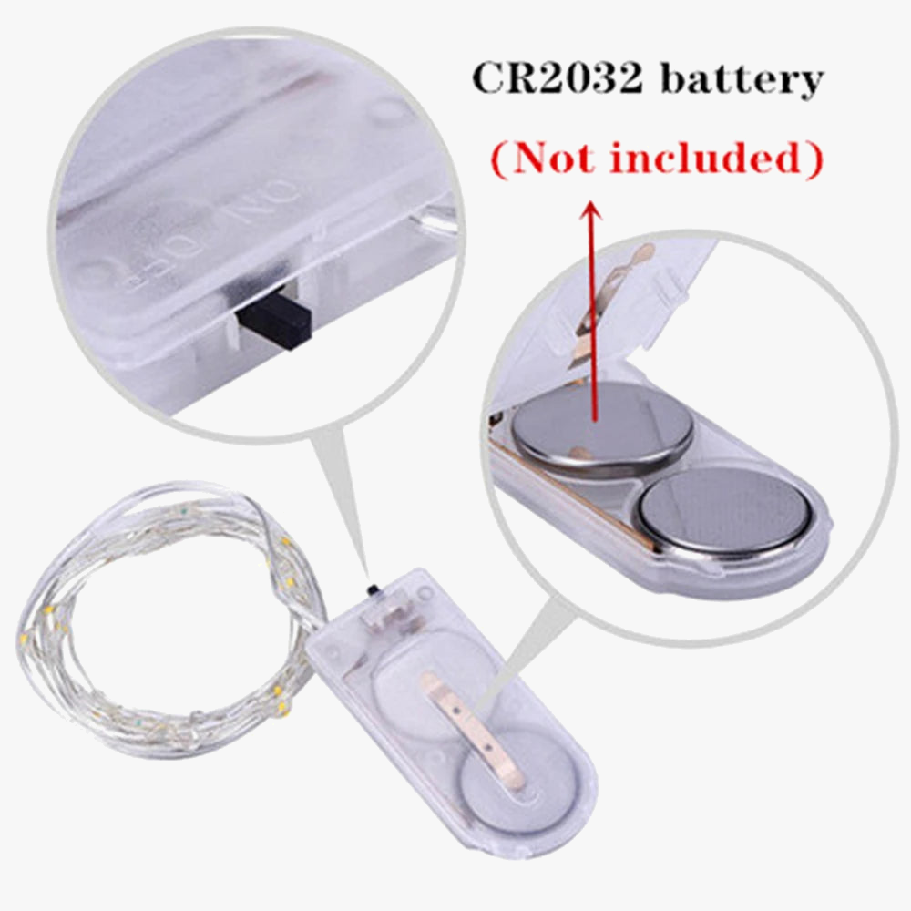 guirlande lumineuse led en fil de cuivre pour décorations de fête