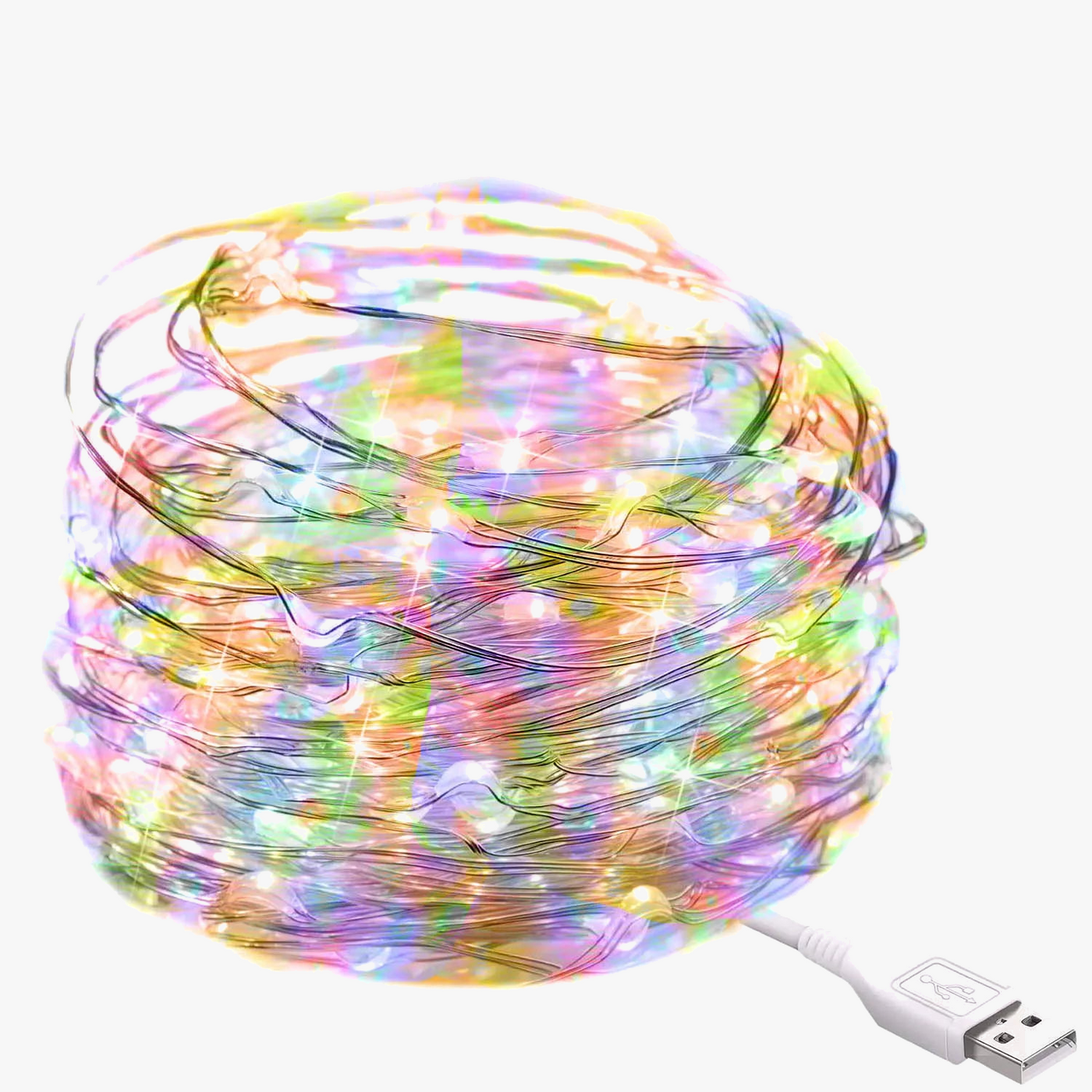 guirlande lumineuse led en fil de cuivre pour décorations festives