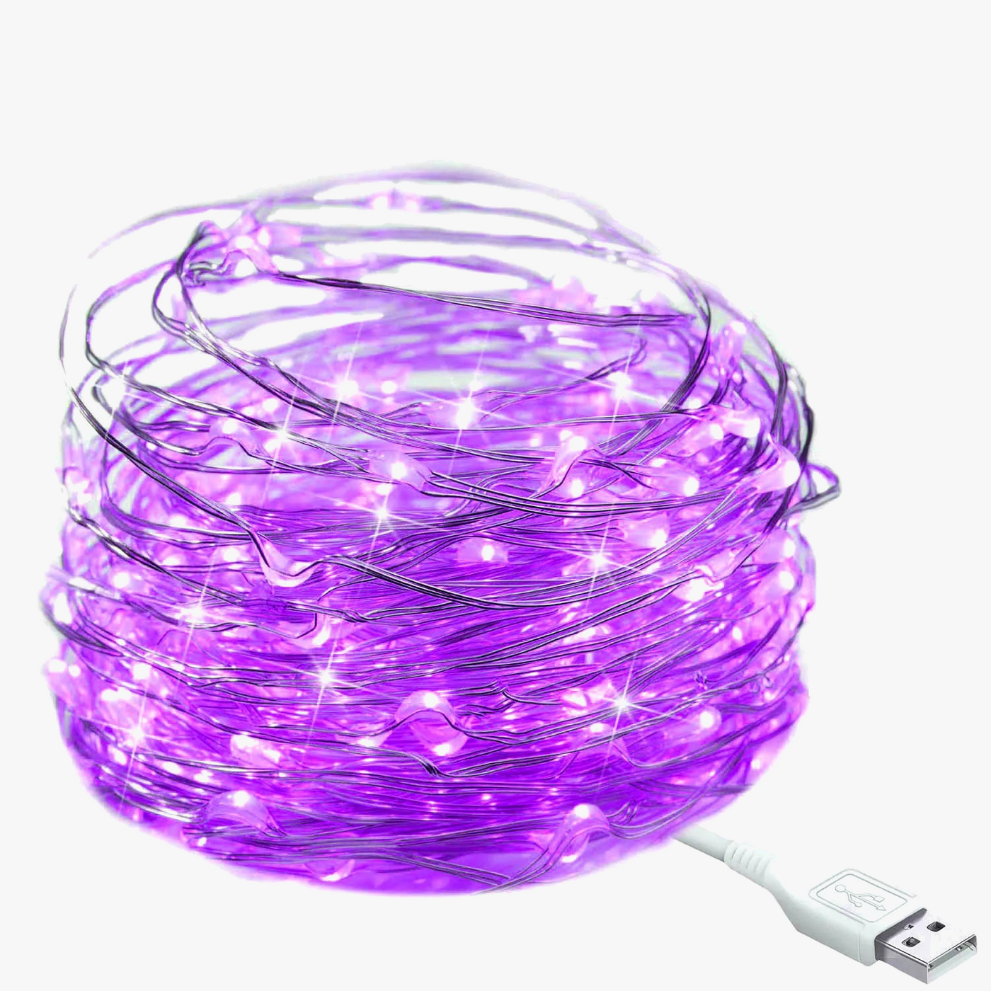 guirlande lumineuse led en fil de cuivre pour décorations festives