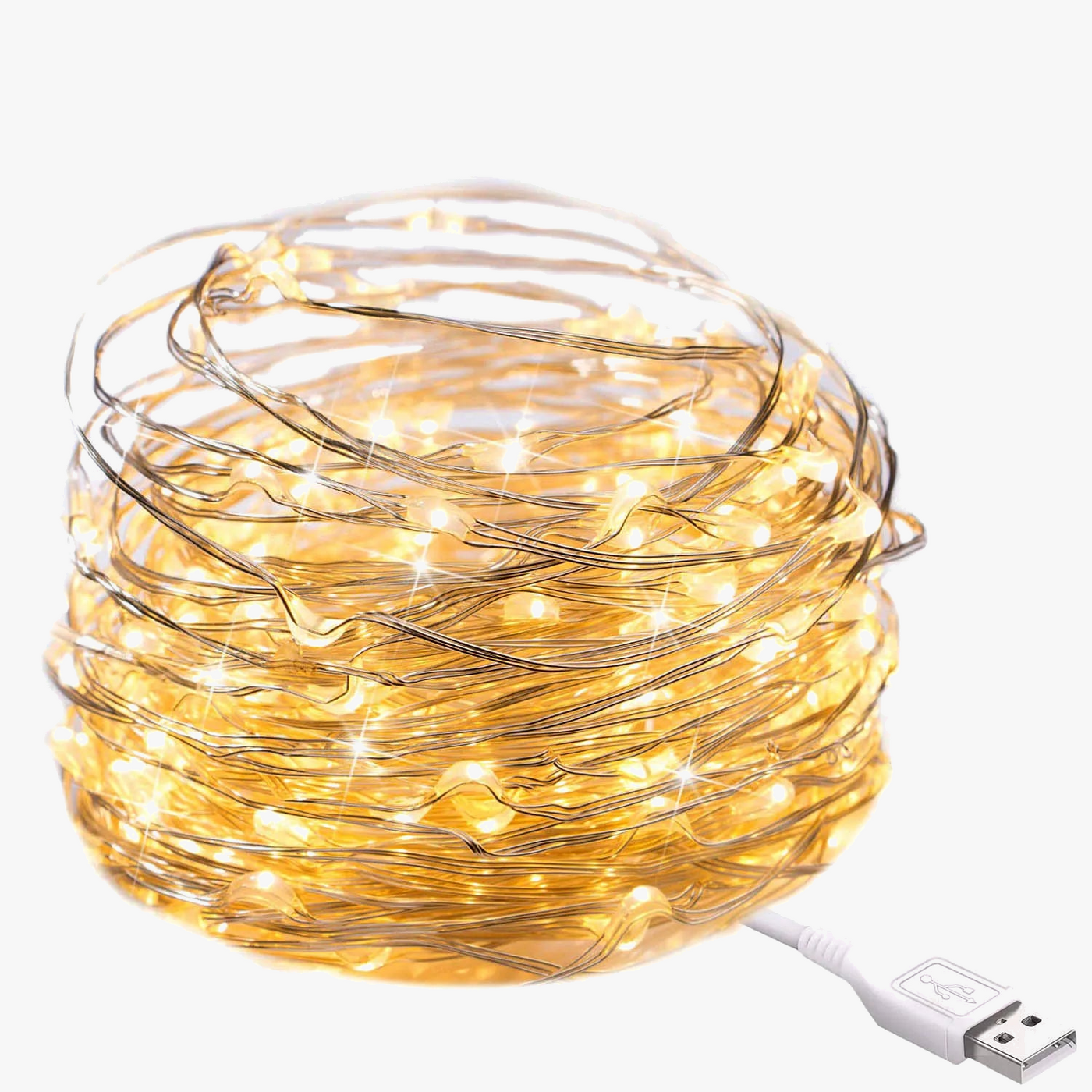 guirlande lumineuse led en fil de cuivre pour décorations festives