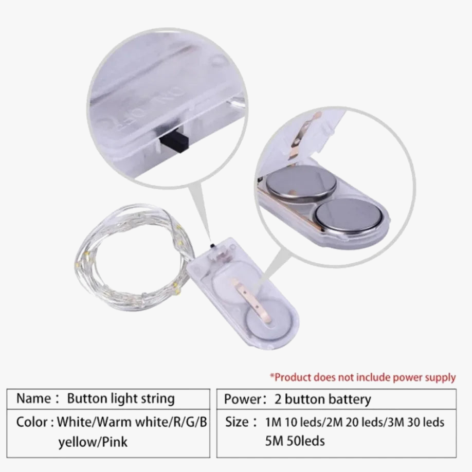 guirlande lumineuse led en fil de cuivre pour fêtes et décorations