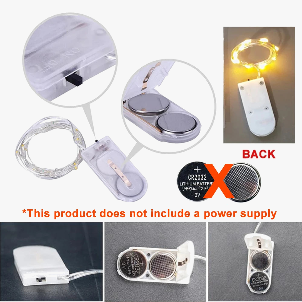 guirlande lumineuse led en fil de cuivre pour fêtes et Noël