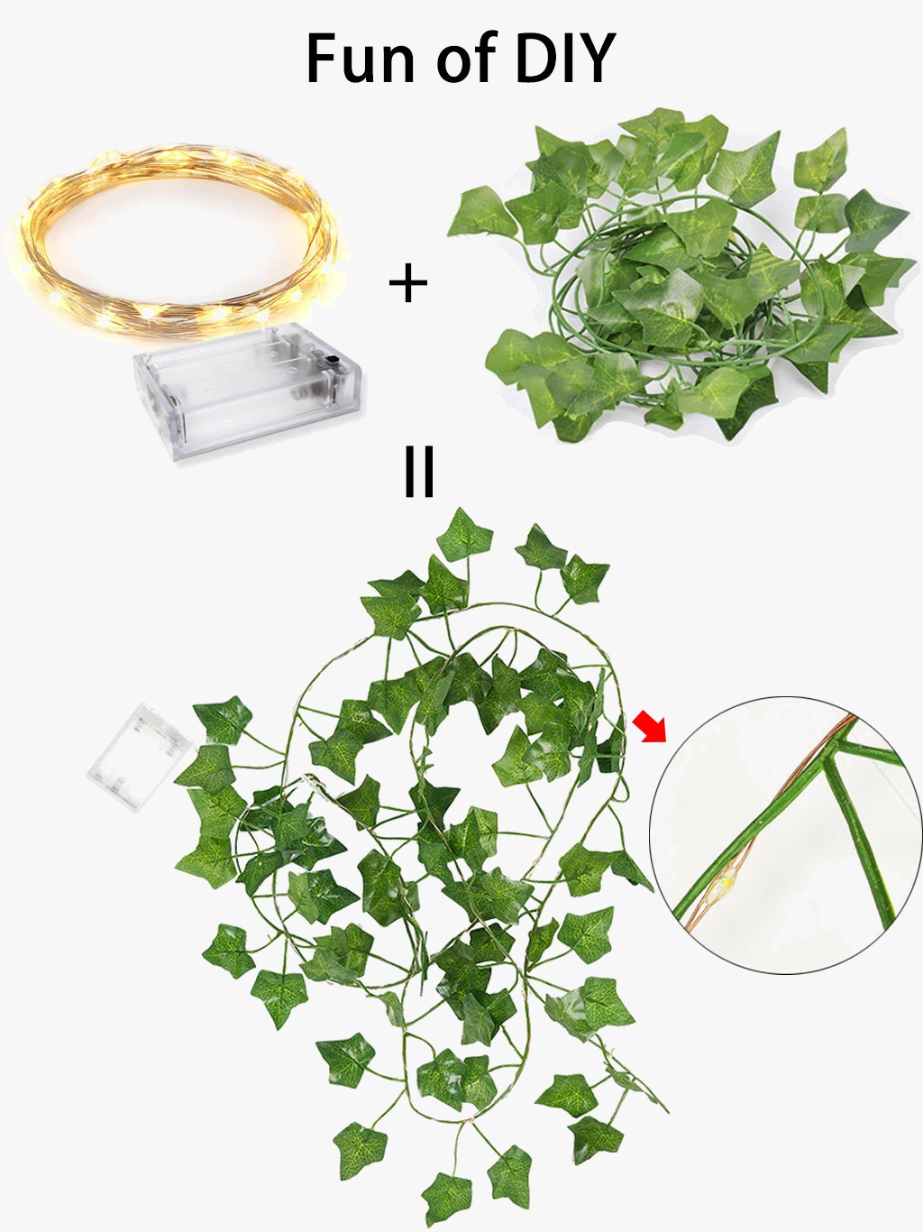 guirlande lumineuse led feuilles d'érable pour décoration de Noël
