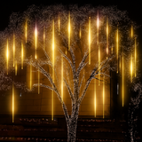 guirlande lumineuse led pluie de météores imperméable pour décoration festive