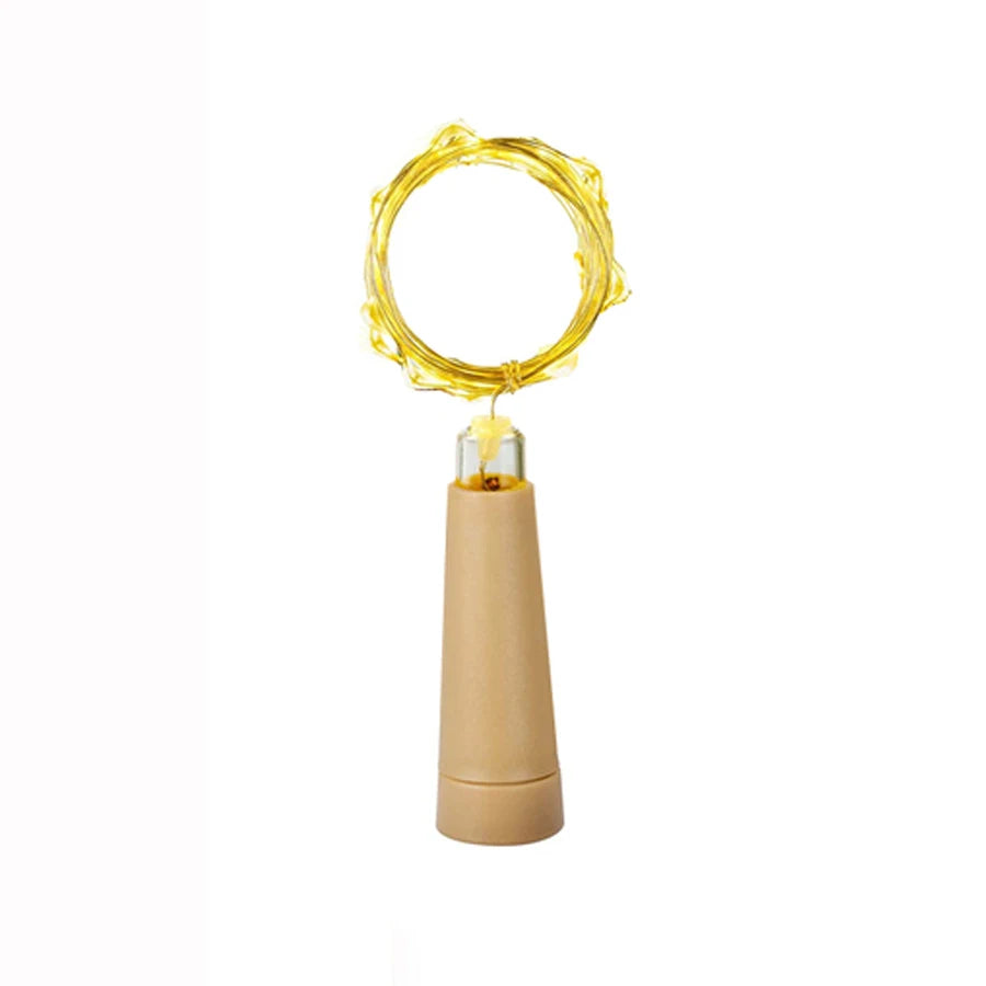 guirlande lumineuse led pour bouteilles de vin décorative Noël