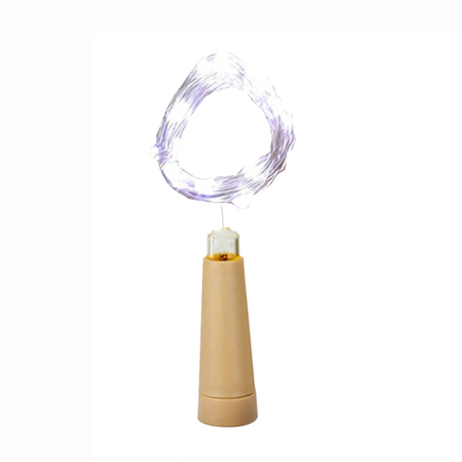 guirlande lumineuse led pour bouteilles de vin décorative Noël