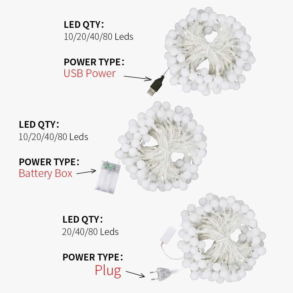 guirlande lumineuse led pour Noël mariage et fêtes