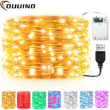 guirlande lumineuse led étanche à batterie pour décorations festives
