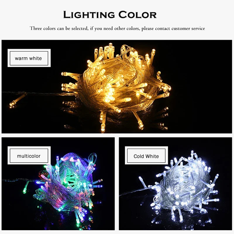 guirlande lumineuse led étanche pour décoration de Noël