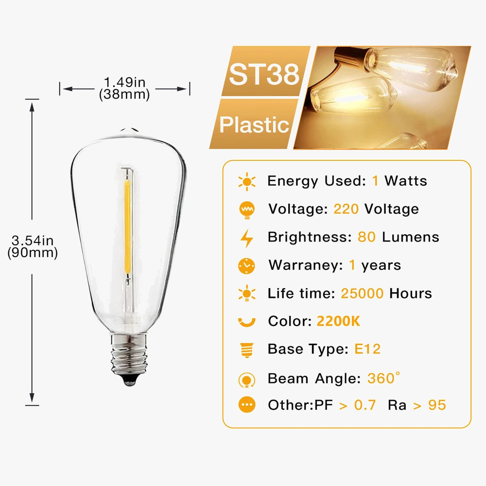 guirlande lumineuse led étanche pour décoration extérieure jardin et mariage