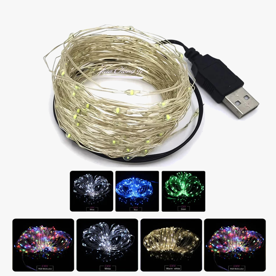 guirlande lumineuse led étanche pour décorations de fête et mariage