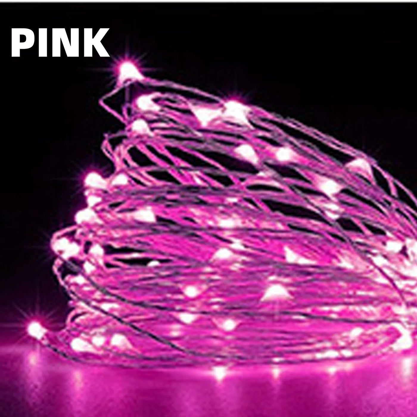 guirlande lumineuse led usb en cuivre argent pour décorations de fête