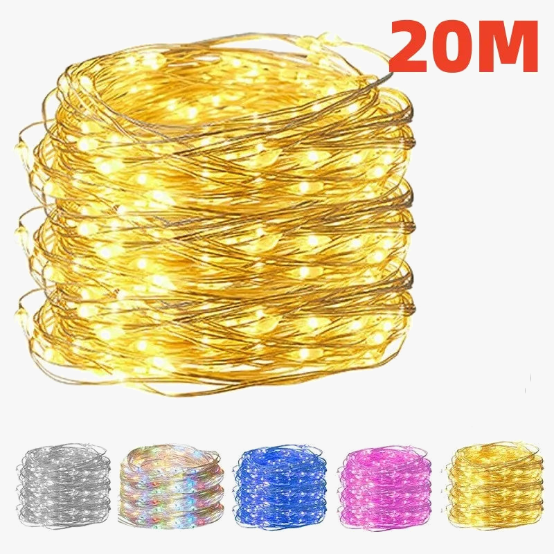 guirlande lumineuse led usb étanche décoration de fête Noël mariage