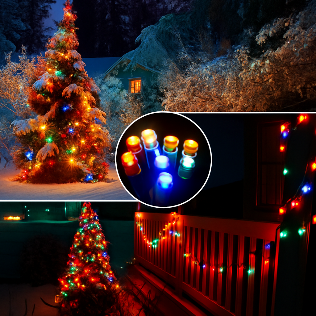 guirlande lumineuse solaire étanche pour extérieur jardin mariage Noël