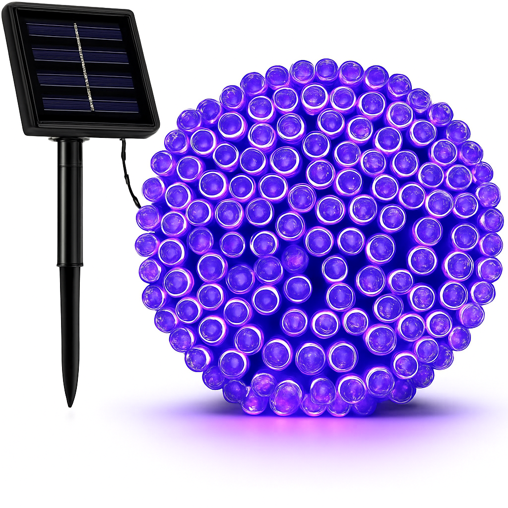guirlande lumineuse solaire étanche pour extérieur jardin mariage Noël