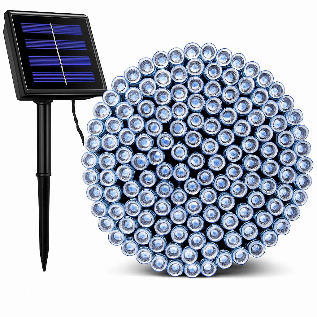 guirlande lumineuse solaire étanche pour extérieur jardin mariage Noël