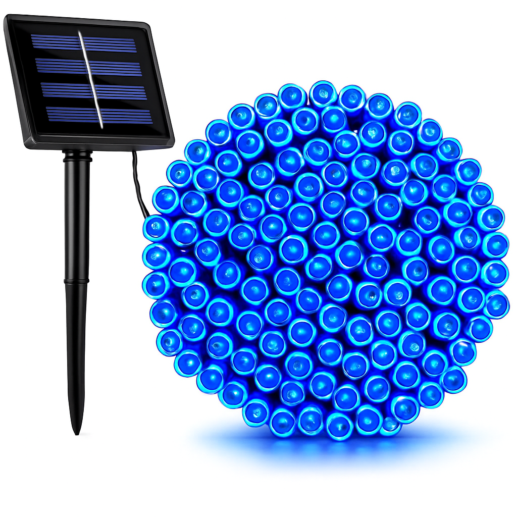 guirlande lumineuse solaire étanche pour extérieur jardin mariage Noël
