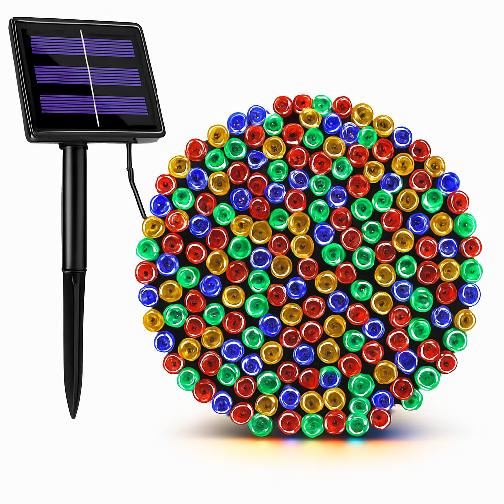 guirlande lumineuse solaire étanche pour extérieur jardin mariage Noël