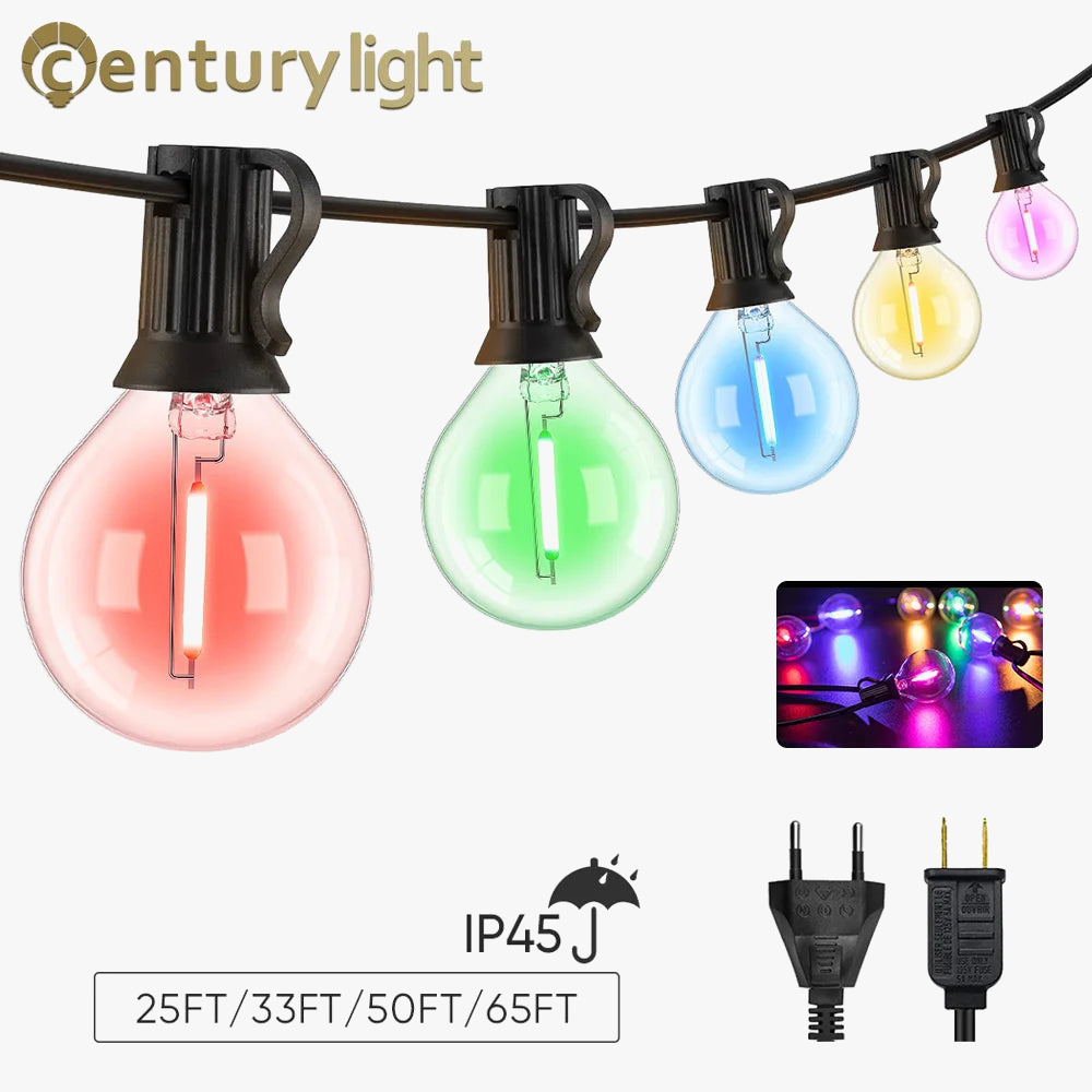 guirlande lumineuse étanche connectable pour décorations de fête