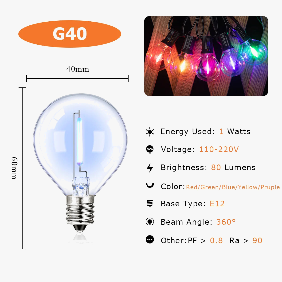 guirlande lumineuse étanche connectable pour décorations de fête