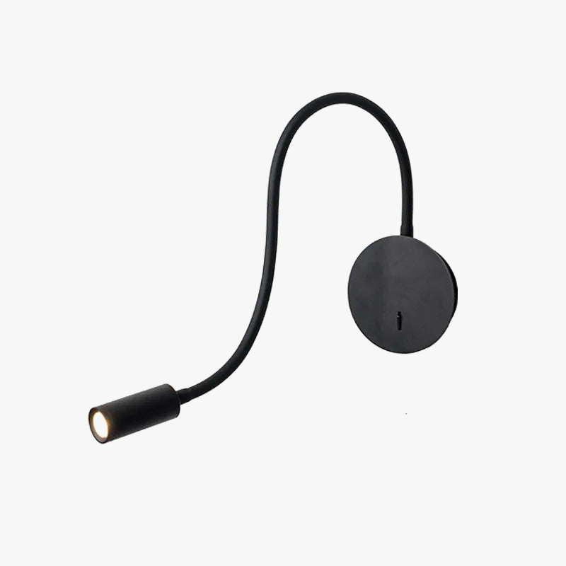 GYS mur Led lampe chevet liseuse 3W Spot lumière interrupteur marche/arrêt blanc noir Table bureau Flexible AC85-265V éclairage intérieur