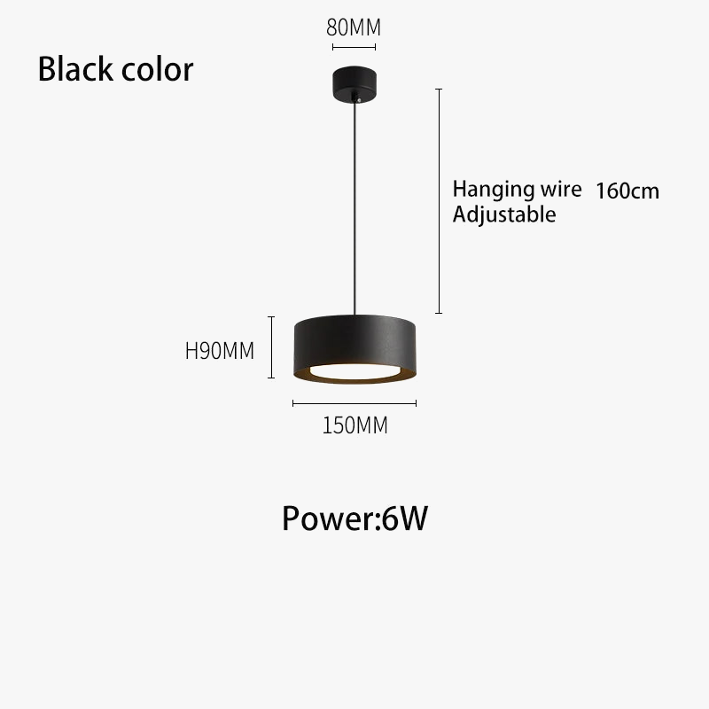 gys suspension led panneau rond en acrylique