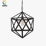 gzmj hexahedron droplight suspension en fer