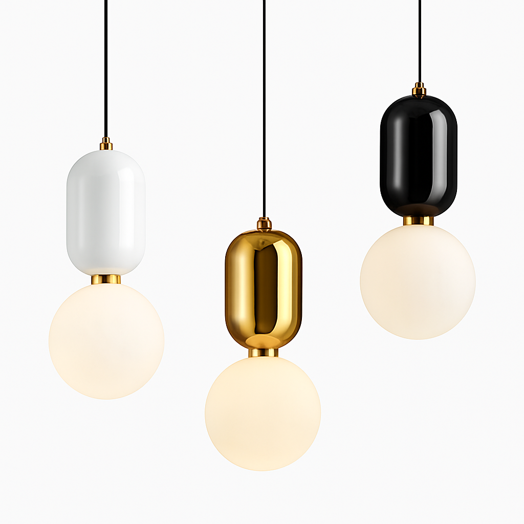 gzmj moderne globe en verre suspension pour cuisine