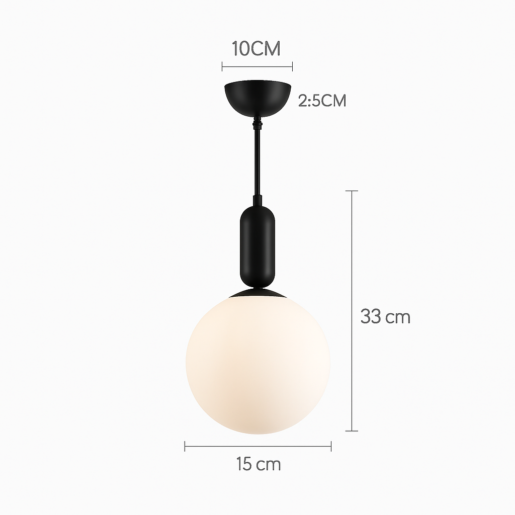 gzmj moderne globe en verre suspension pour cuisine