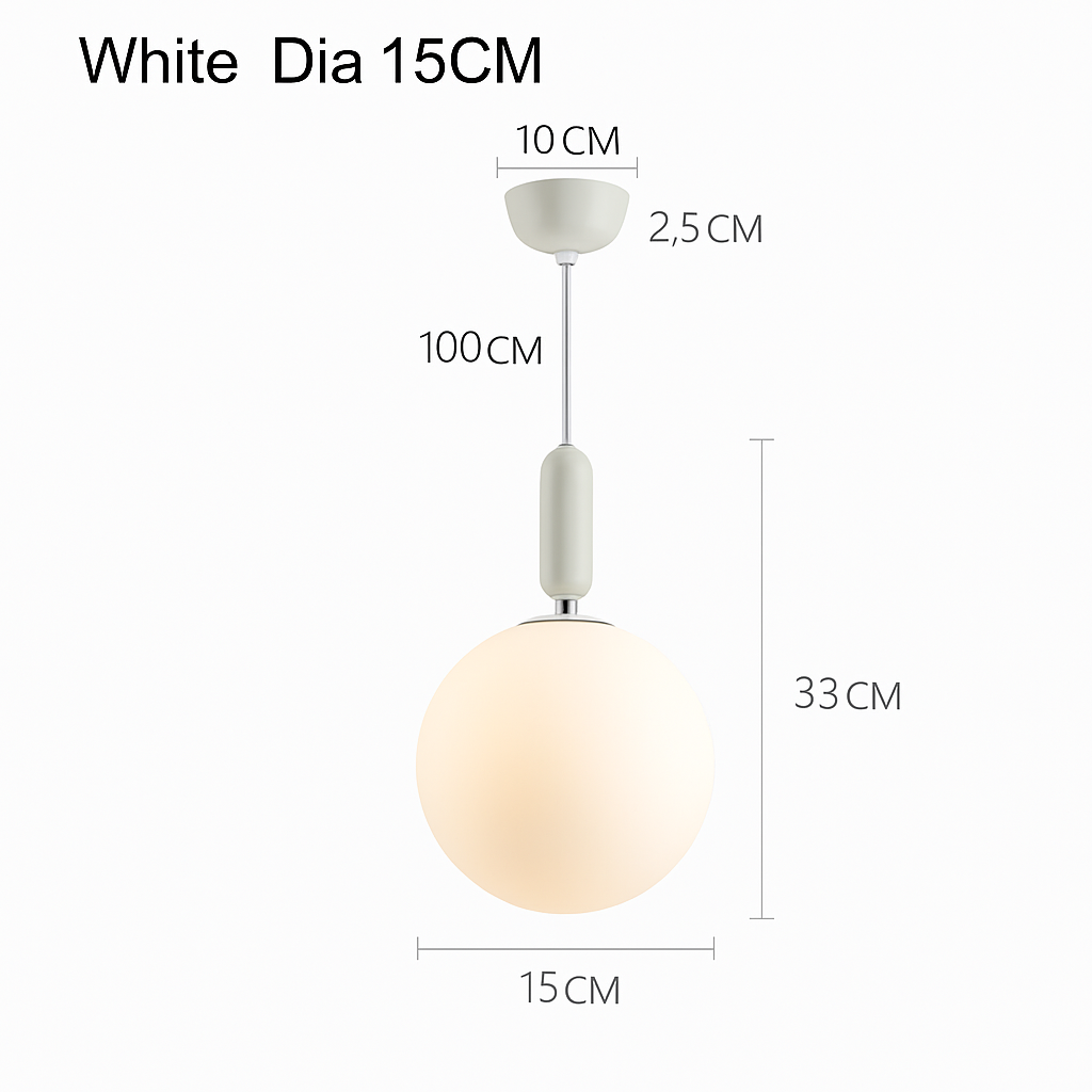 gzmj moderne globe en verre suspension pour cuisine