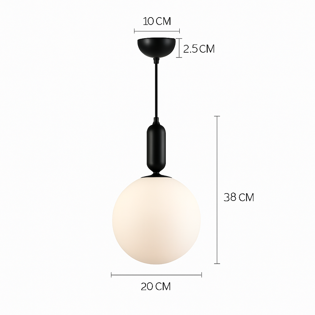 gzmj moderne globe en verre suspension pour cuisine