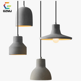gzmj suspension industriel luminaire vintage ciment pour bar café