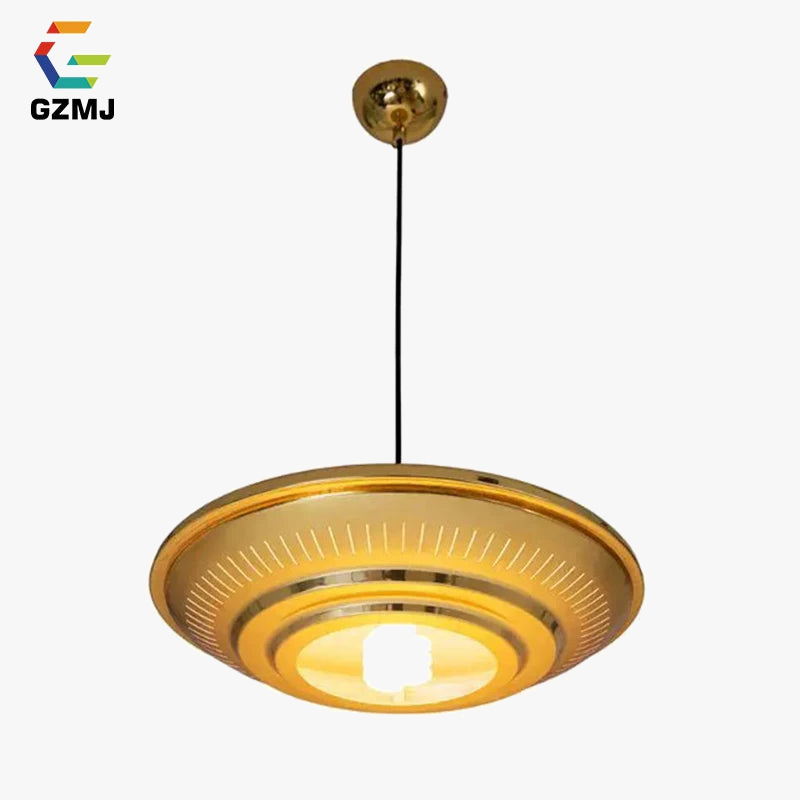 gzmj suspension ufo moderne en métal plaqué décoration