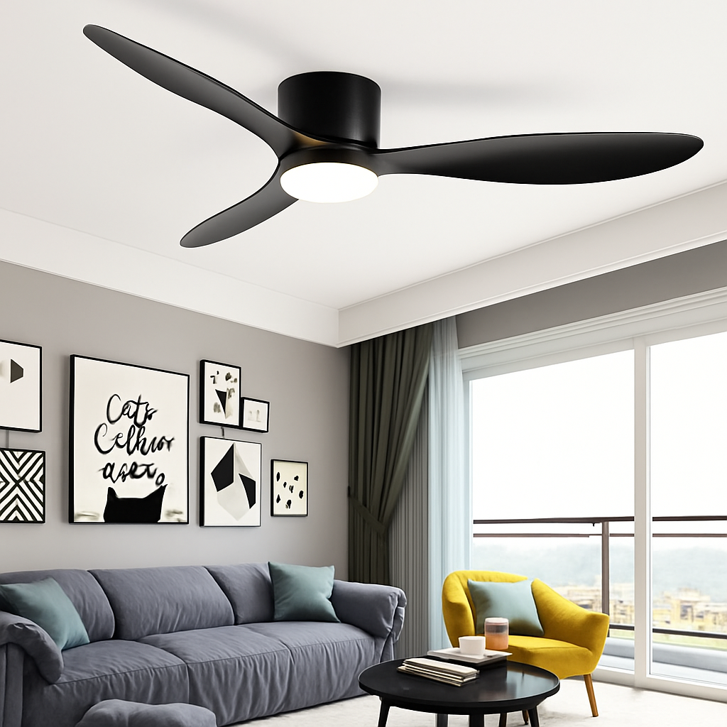 Haute qualité nordique plancher bas moderne ventilateur de plafond lampe DC LED ventilateur de plafond avec télécommande ménage simple ventilateur de plafond