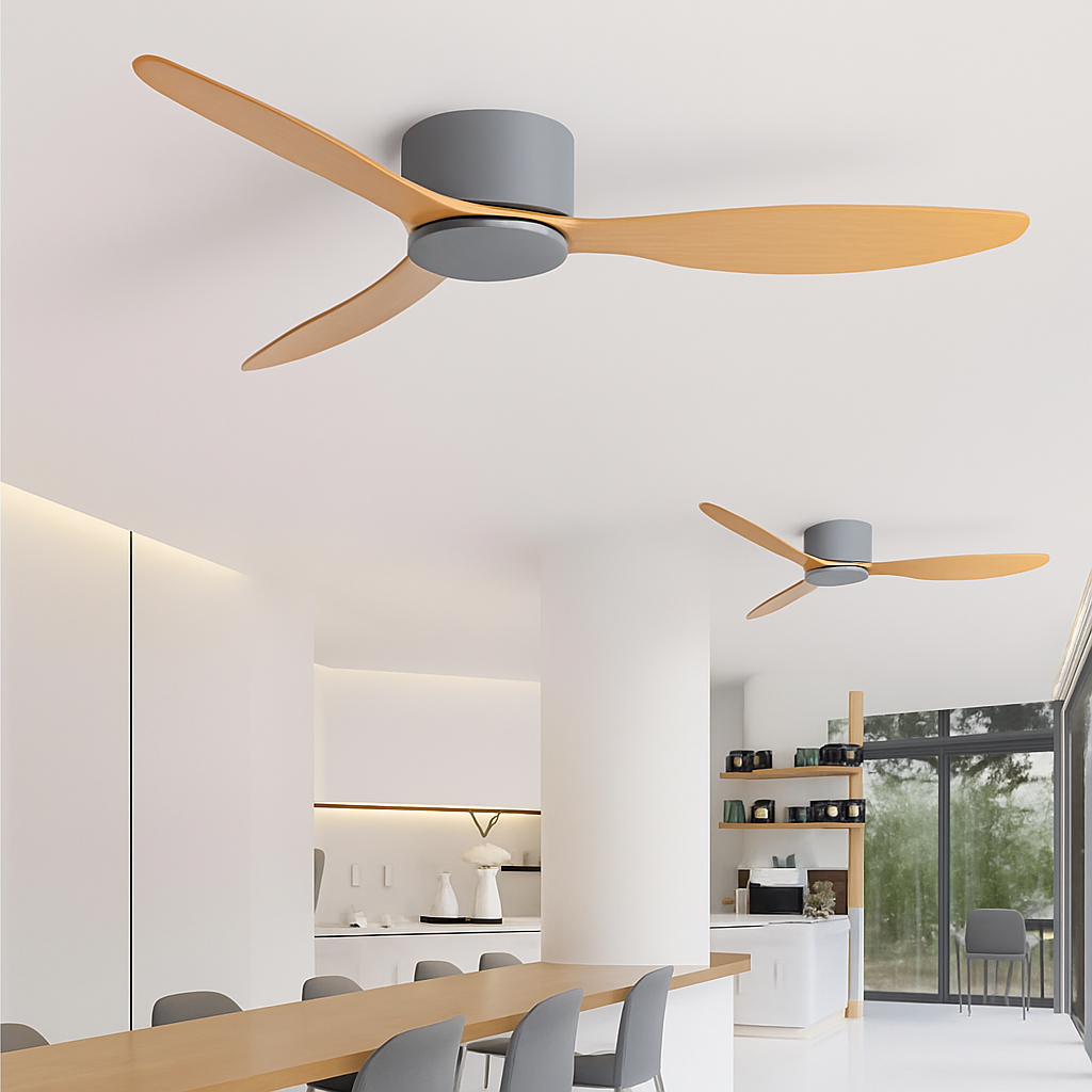 Haute qualité nordique plancher bas moderne ventilateur de plafond lampe DC LED ventilateur de plafond avec télécommande ménage simple ventilateur de plafond