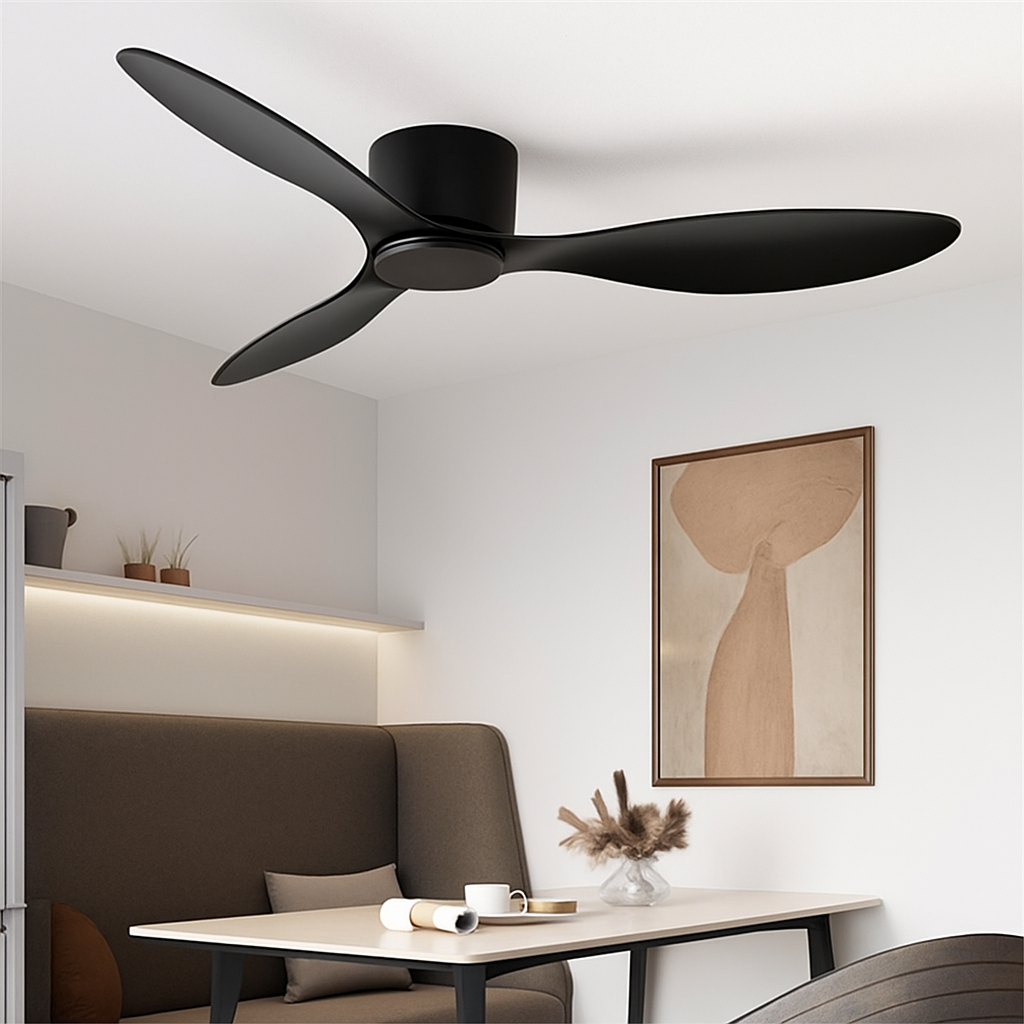 Haute qualité nordique plancher bas moderne ventilateur de plafond lampe DC LED ventilateur de plafond avec télécommande ménage simple ventilateur de plafond