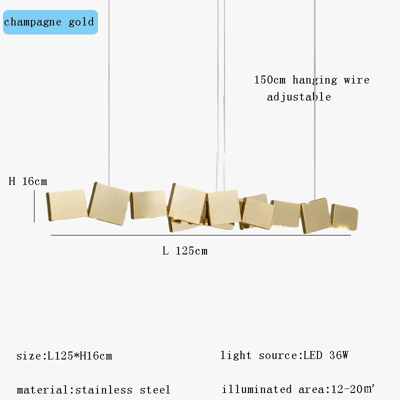 Lustre design à LED de luxe
