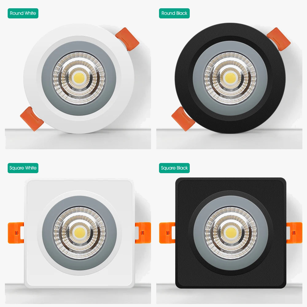 Spot IP65 LED étanche Downlight encastré salle de bain Anti-buée cuisine salle de douche hôtel salle de douche éclairage