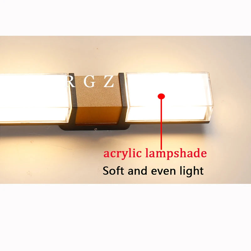 IP65 étanche 12W éclairage extérieur applique murale LED lampe moderne en aluminium monté en Surface Led jardin escaliers porche lumière AC110V 220V
