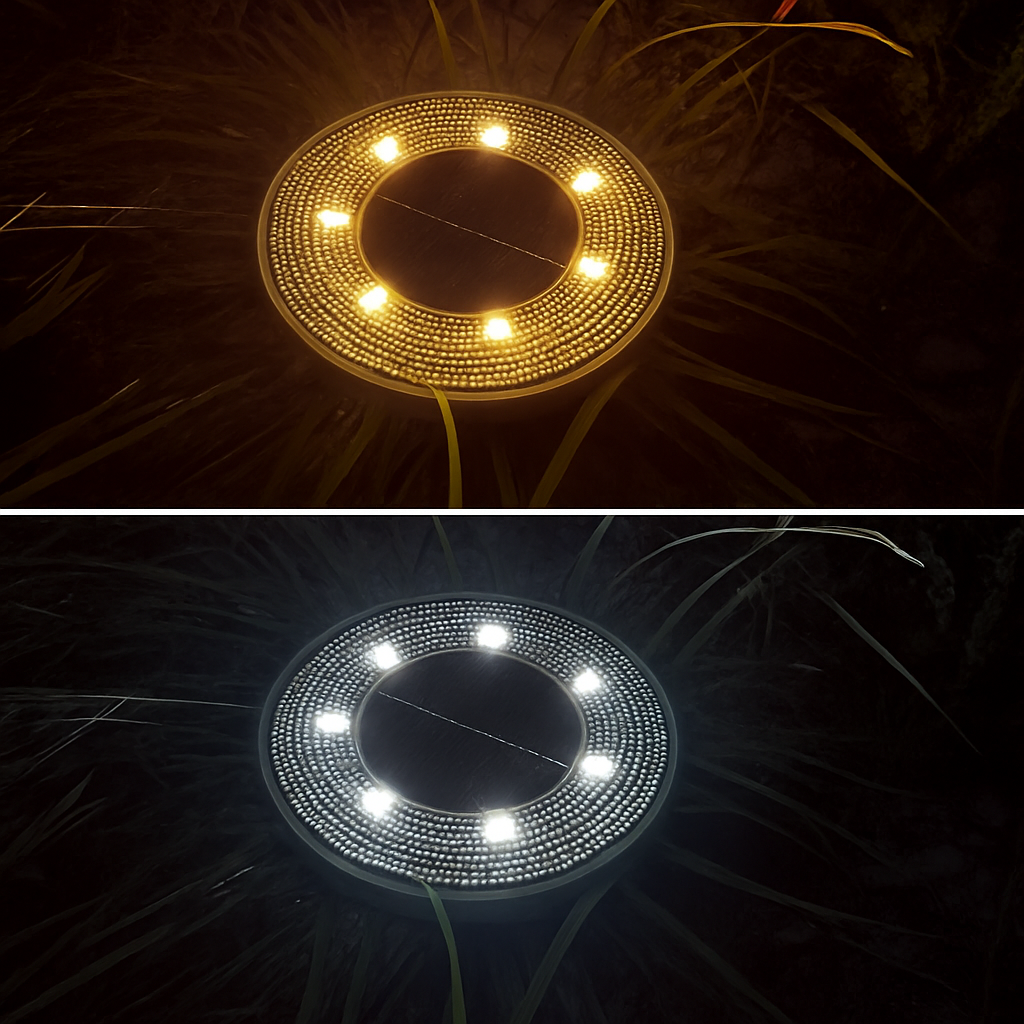 IP68 LED étanche extérieure énergie solaire lumière au sol contrôle de l'éclairage chemin pont lumières cour allée pelouse jardin décoration lampe
