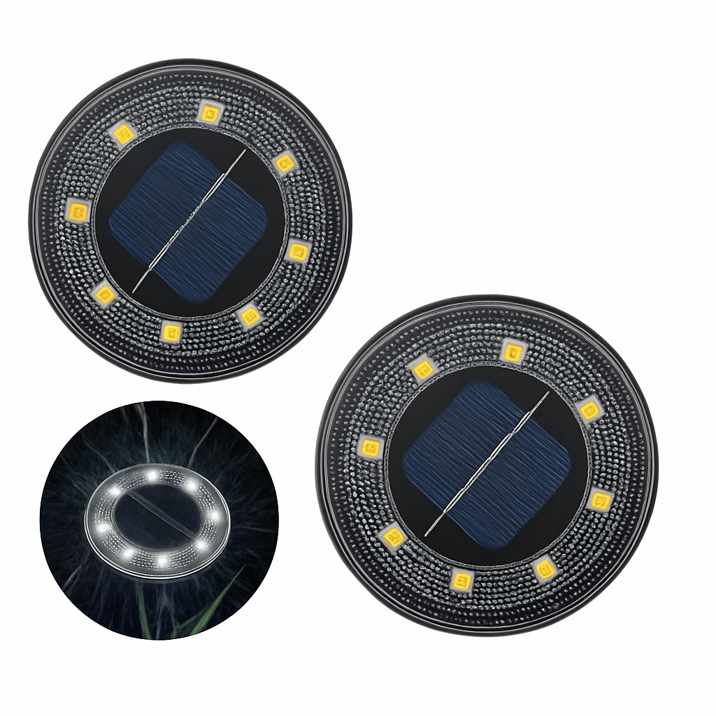 IP68 LED étanche extérieure énergie solaire lumière au sol contrôle de l'éclairage chemin pont lumières cour allée pelouse jardin décoration lampe