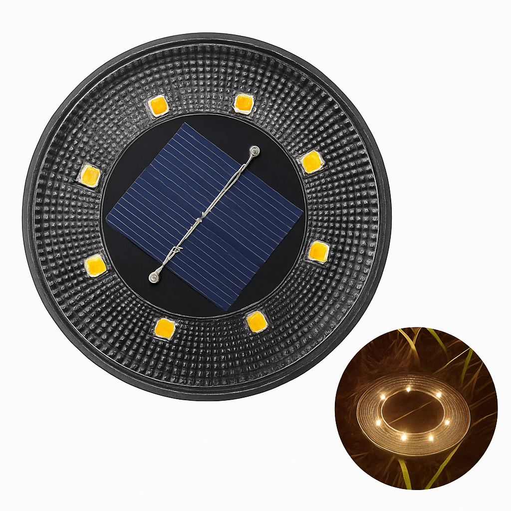 IP68 LED étanche extérieure énergie solaire lumière au sol contrôle de l'éclairage chemin pont lumières cour allée pelouse jardin décoration lampe