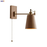 Applique murale LED en bois de frêne et de noyer