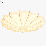Plafonnier Japonais coréen chaud classique Zen Art tissu soie Led